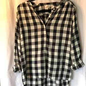 Black and White Checkered Tunic